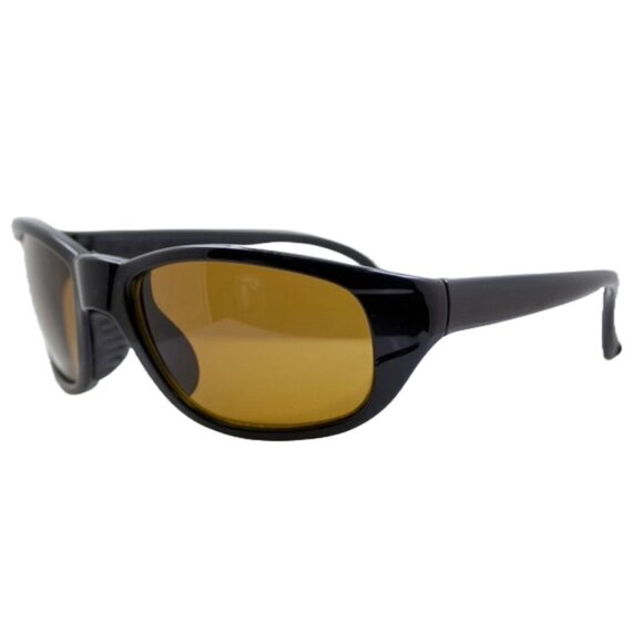 Liberty Sport Men's ACLIB021 REEF Shiny Black / Brown Tinted Sunglasses - Picture 1 of 2